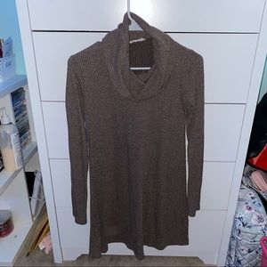 turtle neck sweater dress !!